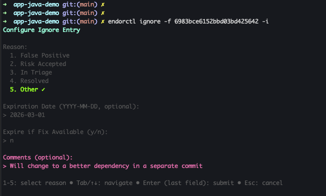 Ignore finding UUID interactive