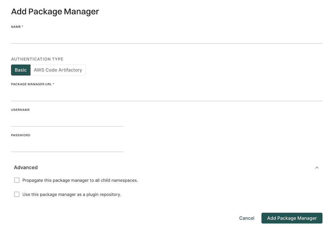 Maven package manager integrations