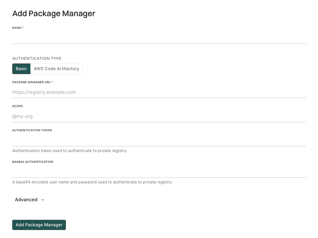 Package manager for npm